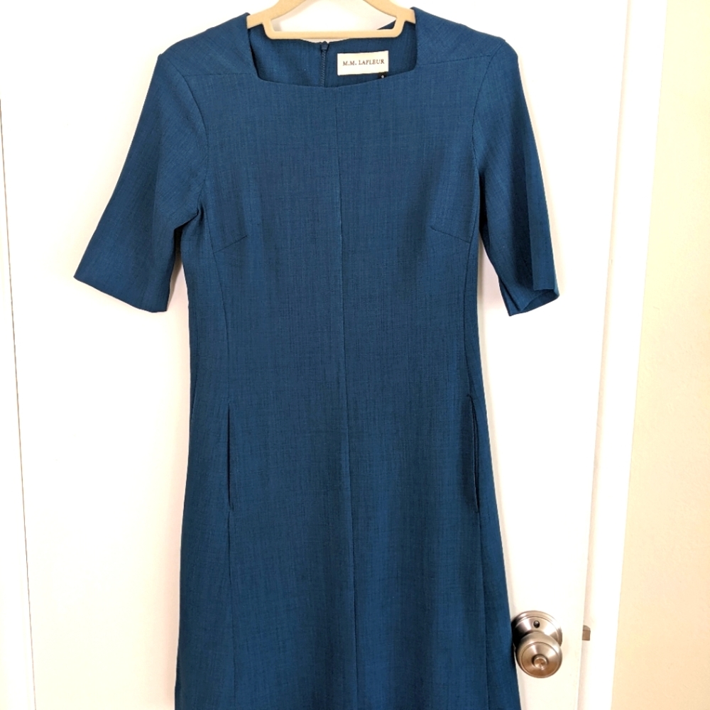 M.M. Lafleur The Emily Dress, Teal, size 0